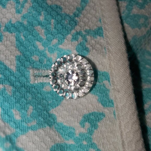 Oscar De La Renta Textured Two Piece Blazer Skirt Suit Set - Picture 4 of 6